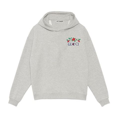 gucci champion embroidered hoodie